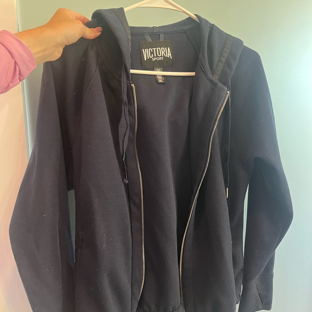 Victoria secret Sport Navy Zip-Up Hoodie XS